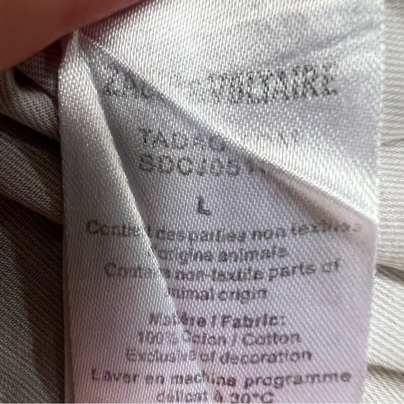 ZADIG & VOLTAIRE dress shirt 100% cotton size large TADAO TDM SDCJ0514 - Picture 10 of 11